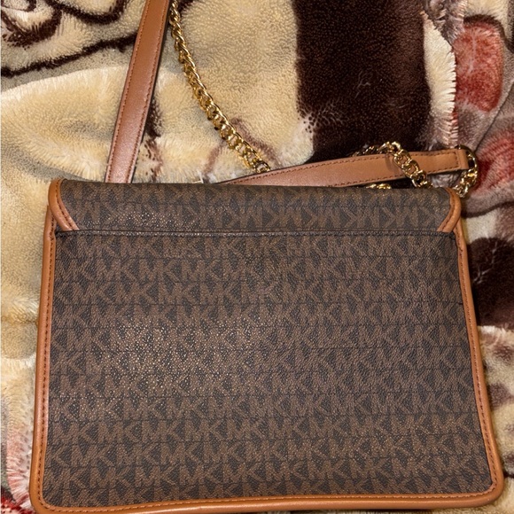 Michael Kors Brown and Cream Crossbody Bag - Picture 9 of 12